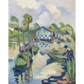 PAINTING, GENEVE RIXFORD SARGE