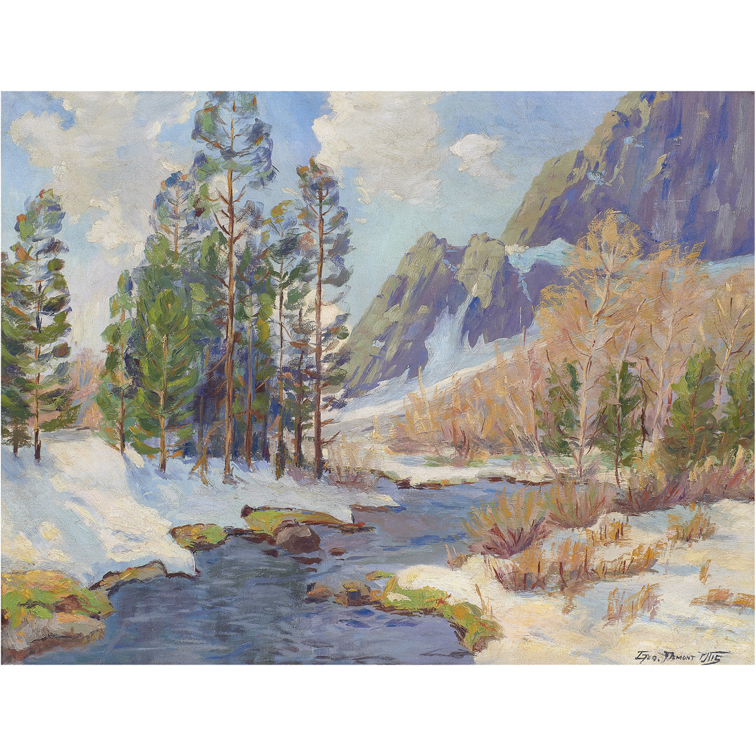 PAINTING, GEORGE DEMONT OTIS George