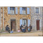 PAINTING, GUSTAVE POETZSCH Gus