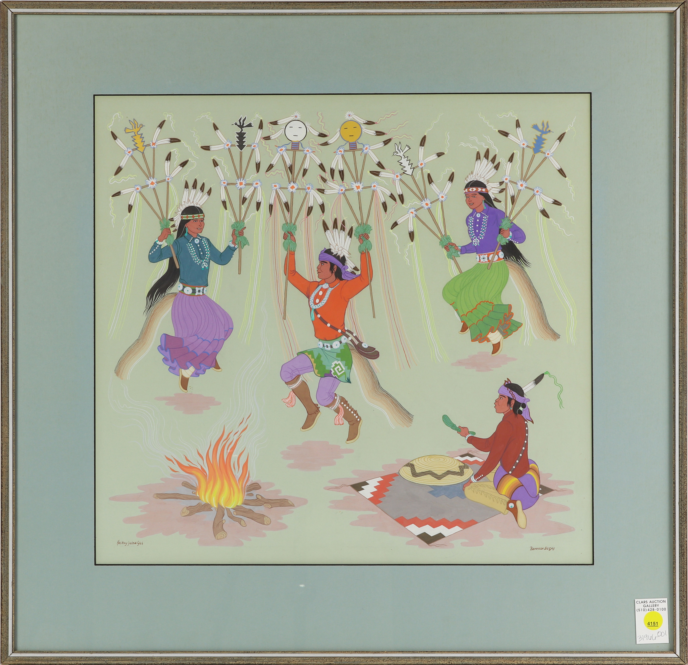 PAINTING, HARRISON BEGAY Harrison