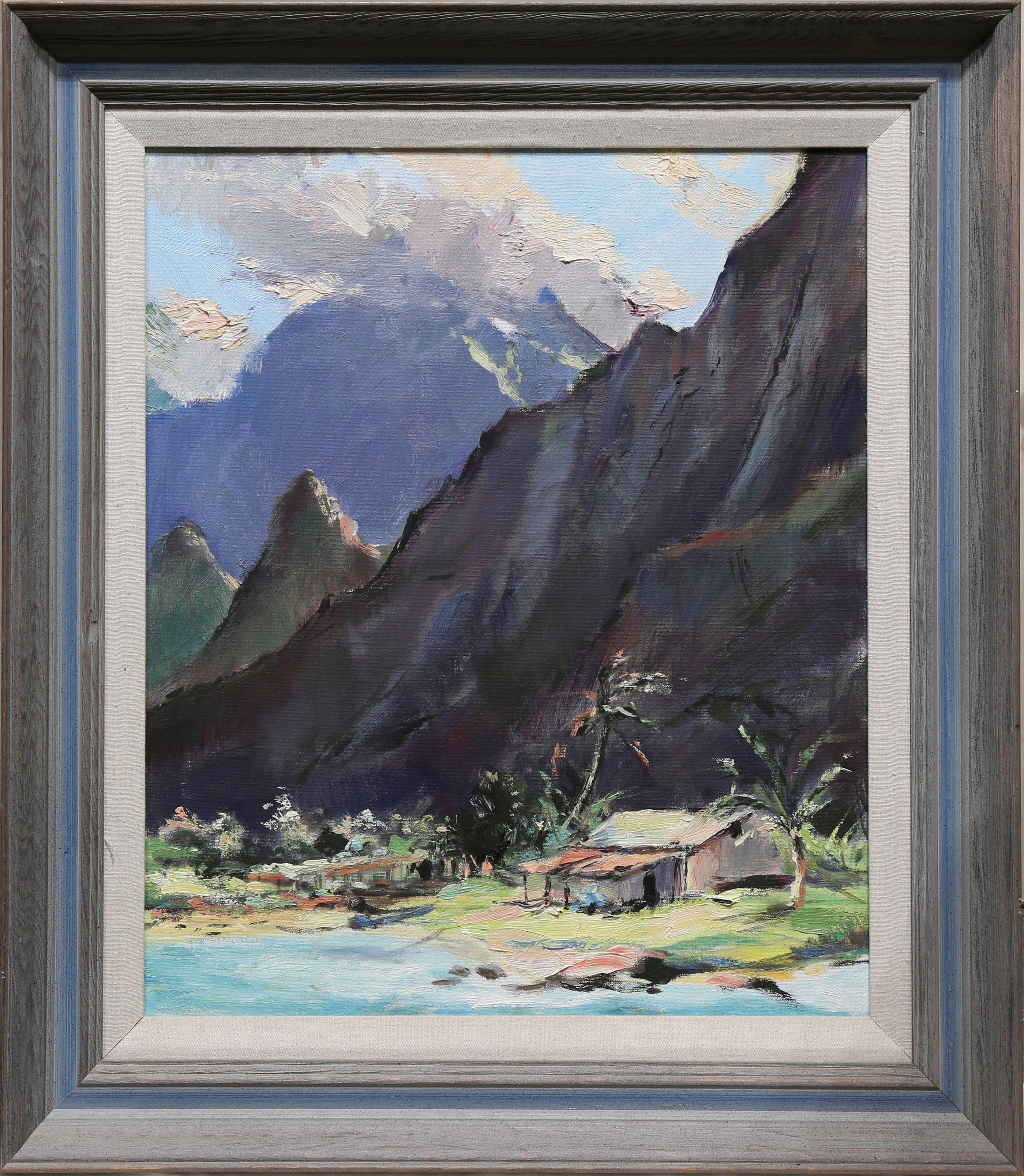 PAINTING, HAWAIIAN BEACHSCAPE