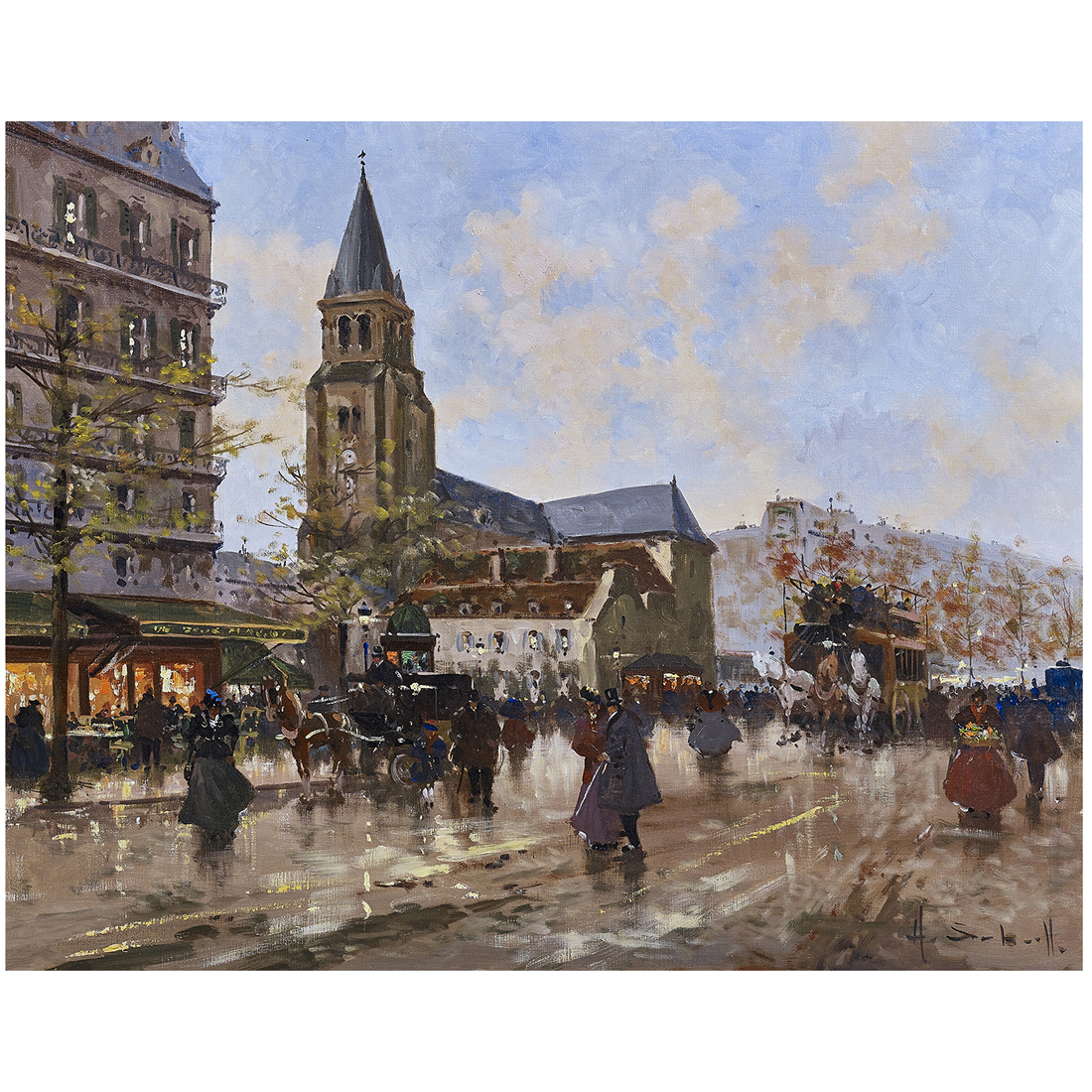 PAINTING, HENRI ALEXIS SHAEFER