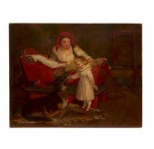 PAINTING, HENRY BACON (1830-19