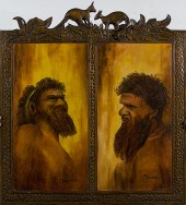 Painting in Carved Frame by Ia