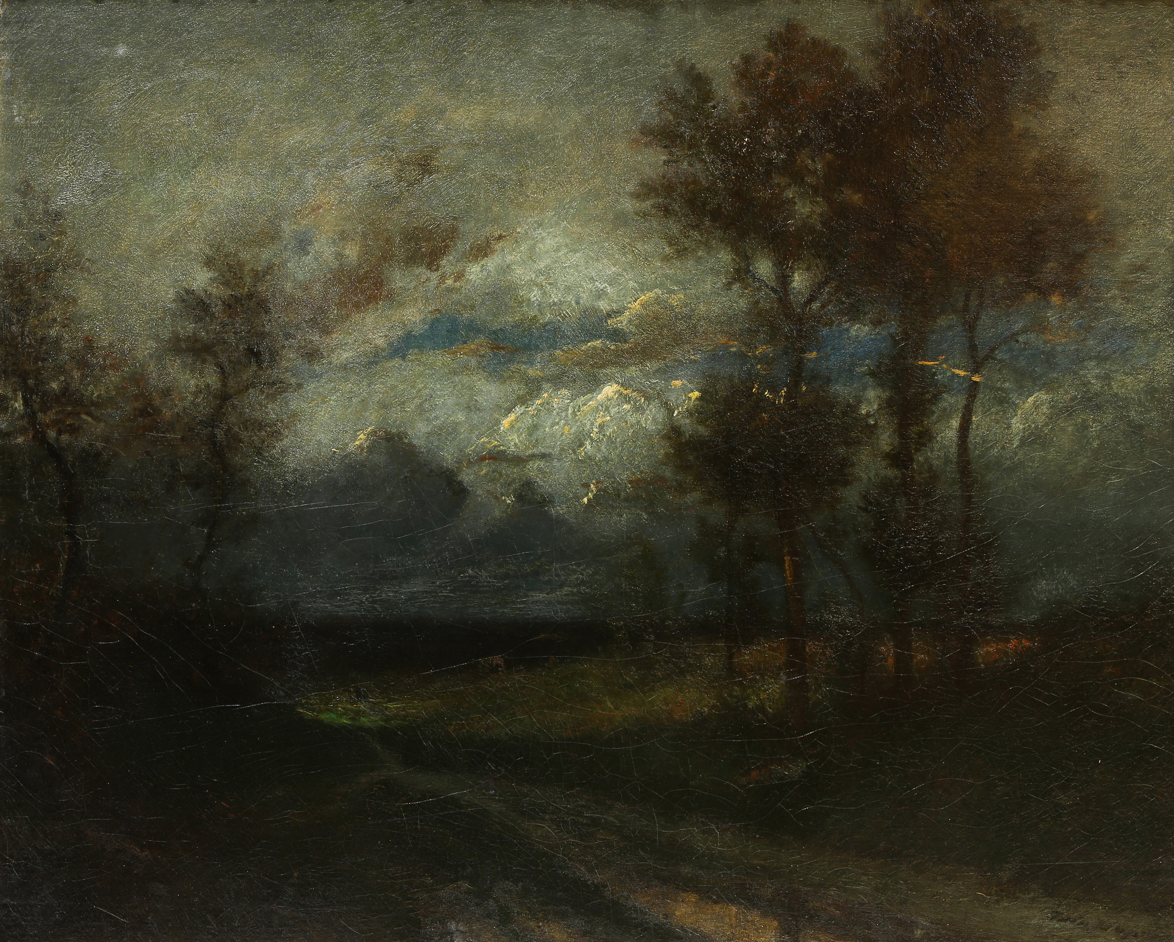 PAINTING, JULES DUPRE Jules Dupre