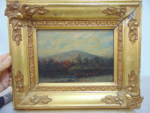 PAINTING, LANDSCAPE WITH MOUNT
