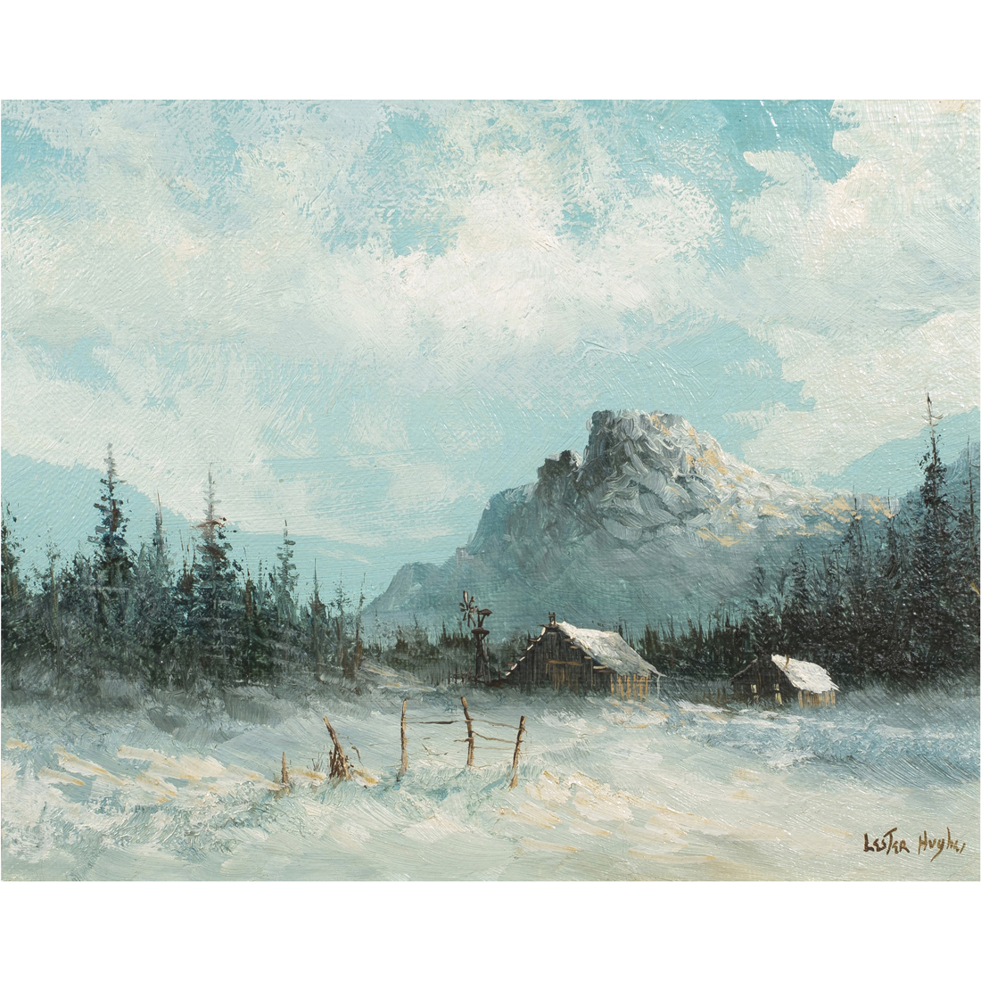 PAINTING, LESTER HUGHES Lester