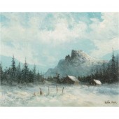 PAINTING, LESTER HUGHES Lester