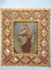 PAINTING, MADONNA & CHILD, IN