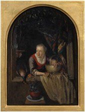 Painting, manner of Gerrit Dou