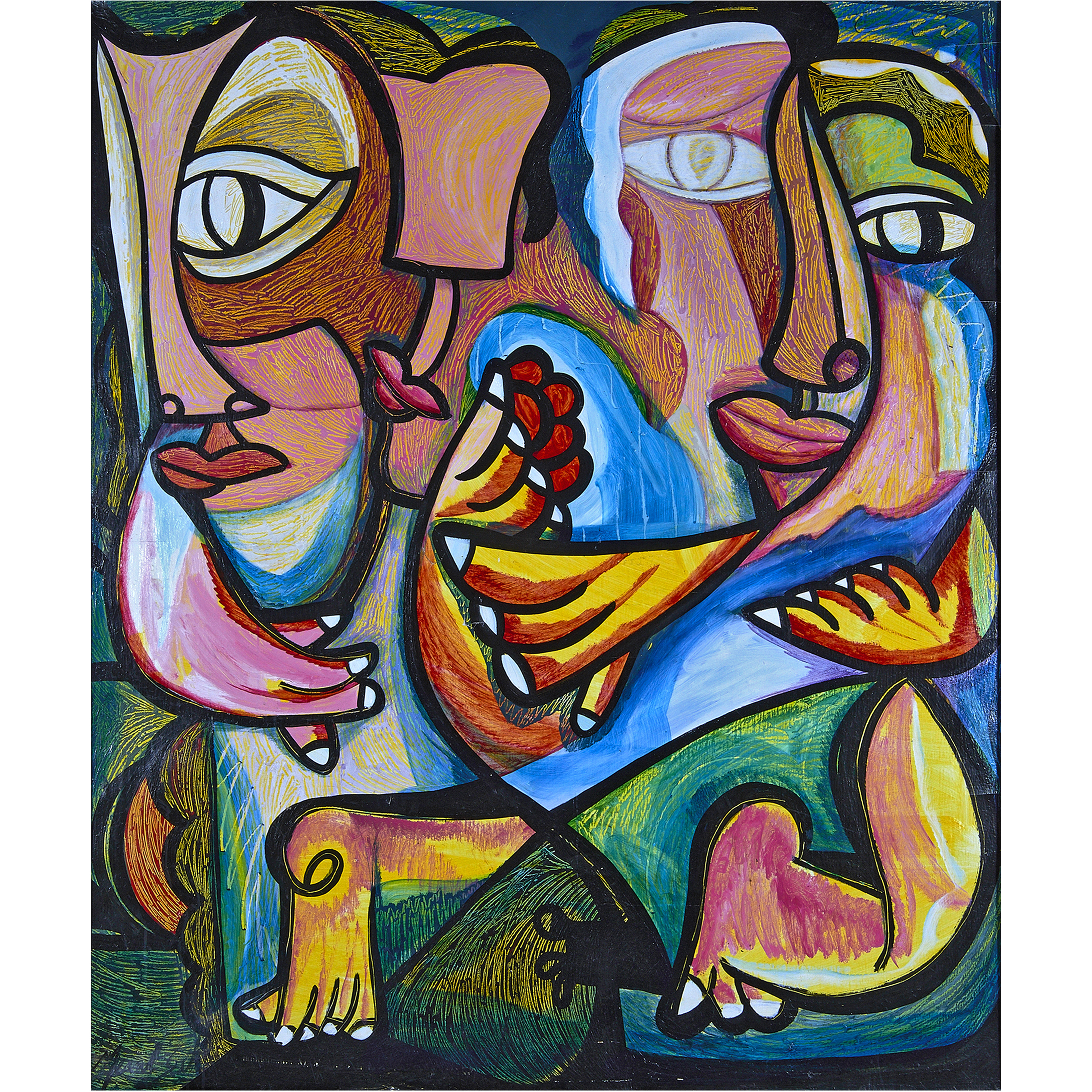 PAINTING, MENELAW SETE Menelaw Sete