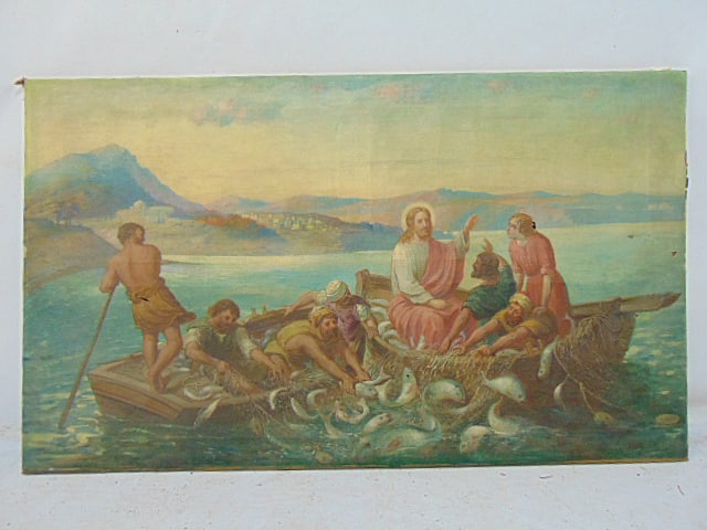 PAINTING, "MIRACULOUS CATCH OF