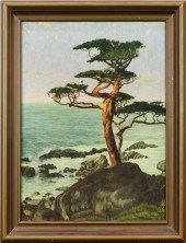 PAINTING, MONTEREY CYPRESS Cal