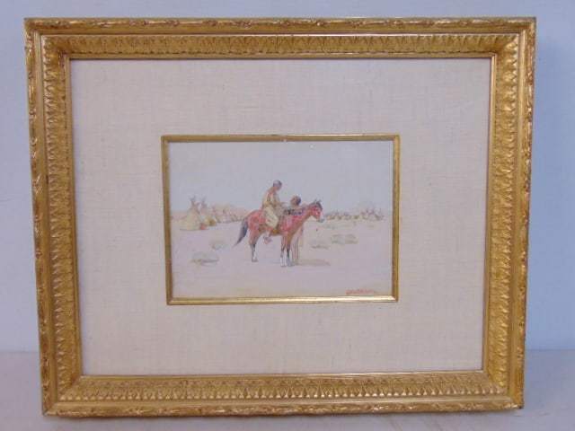 PAINTING, NATIVE AMERICAN ON