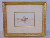 PAINTING, NATIVE AMERICAN ON H