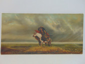 PAINTING, NATIVE AMERICAN ON H