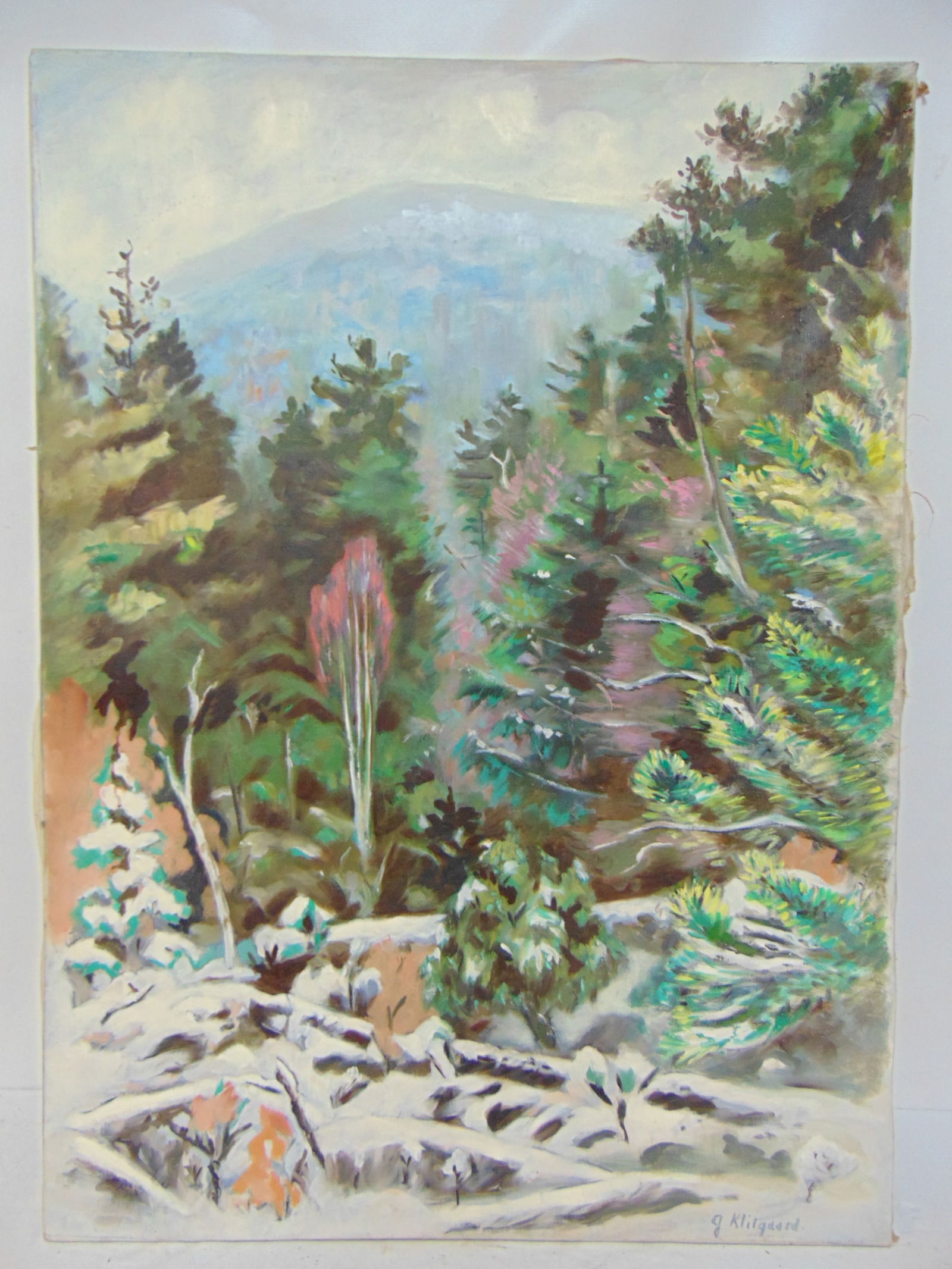 PAINTING, "NEW HAMPSHIRE WINTER",