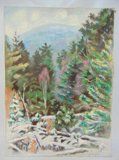 PAINTING, "NEW HAMPSHIRE WINTE