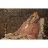 PAINTING, "ODALISQUE," (RECLIN
