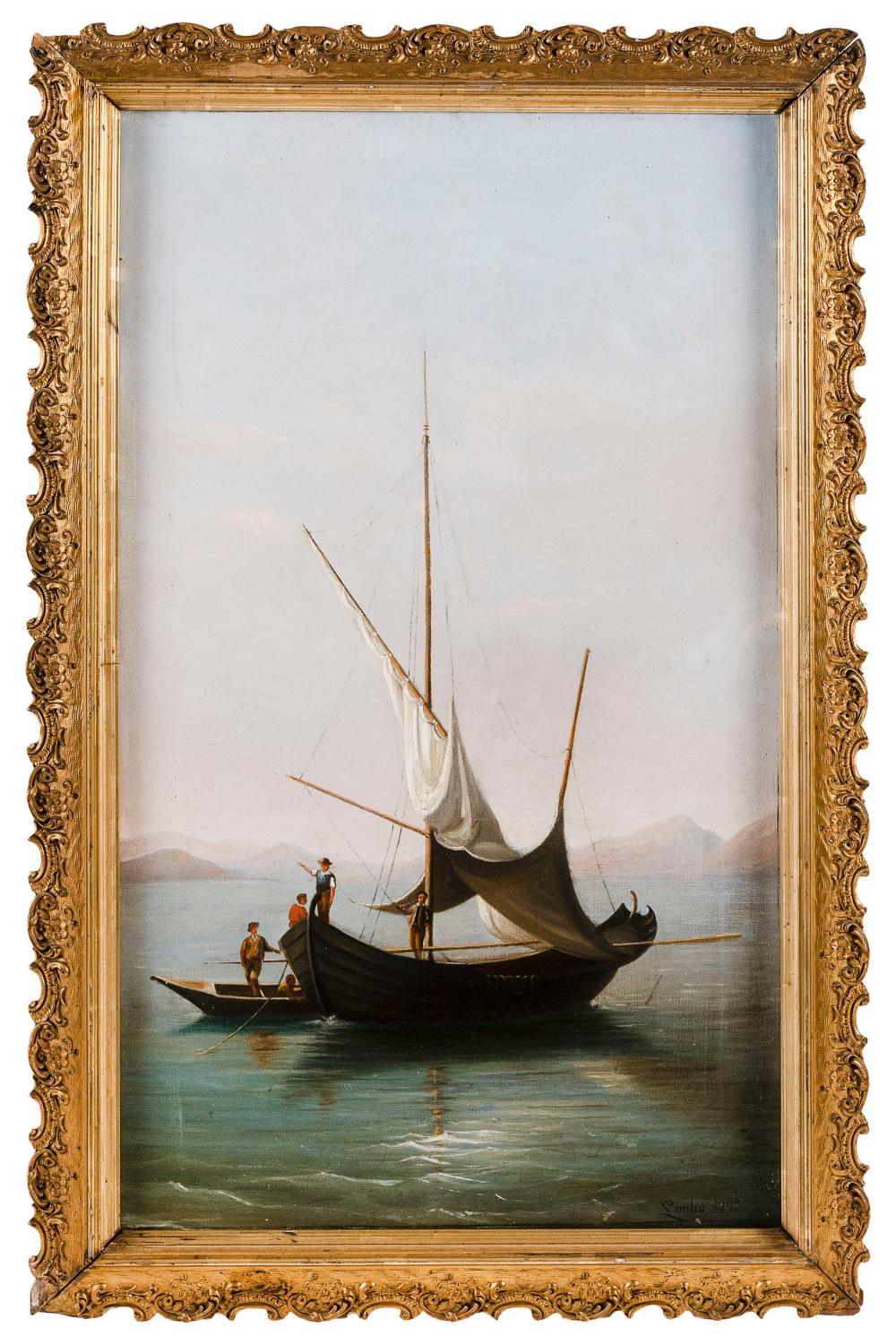 PAINTING OF A EUROPEAN FISHING