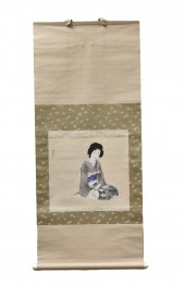 PAINTING OF A JAPANESE FEMALE