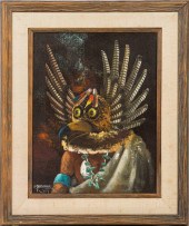 PAINTING OF A KACHINA, ROBERT