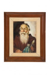 PAINTING OF A MONK (EUROPEAN S