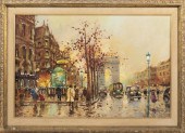PAINTING OF A PARIS STREET SCE