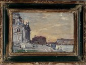PAINTING OF A VENETIAN SCENE L