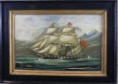 PAINTING OF BRITISH SHIP SIGNE