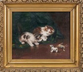 PAINTING OF KITTENS EARLY 20TH