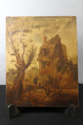 PAINTING OF RUSTIC AMSTERDAM H