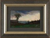 PAINTING OF STORM CLOUDS GATHE