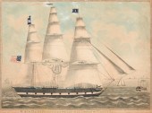PAINTING OF THE AMERICAN SHIP
