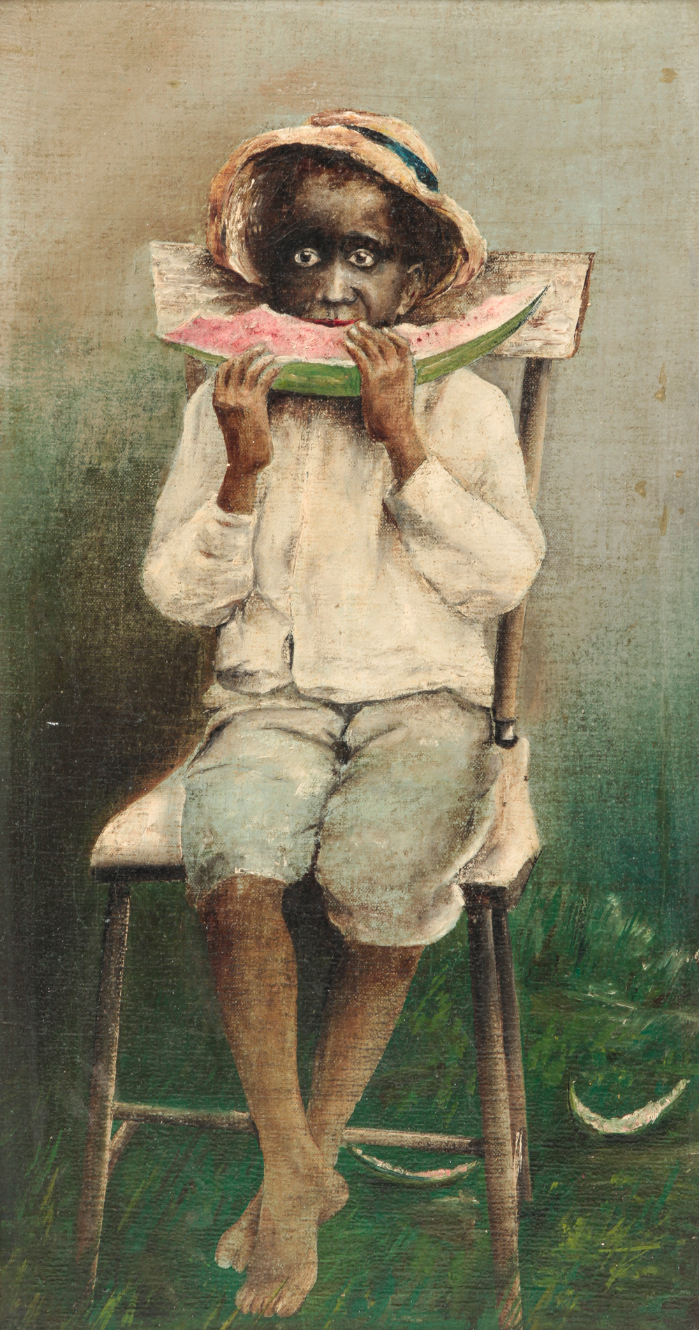 PAINTING OF YOUNG AFRICAN