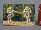 Painting oil on artist board '