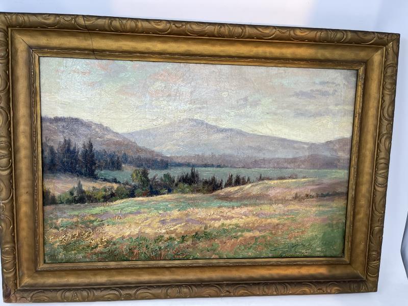 PAINTING OIL ON BOARD LANDSCAPE