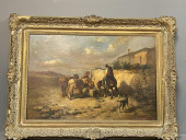 PAINTING, OIL ON CANVAS BY J.