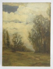 Painting oil on canvas landsca