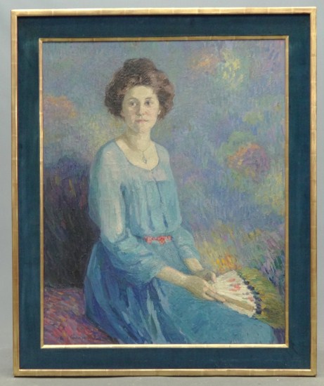Painting oil on canvas signed verso