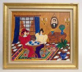 Painting oil on canvas woman a