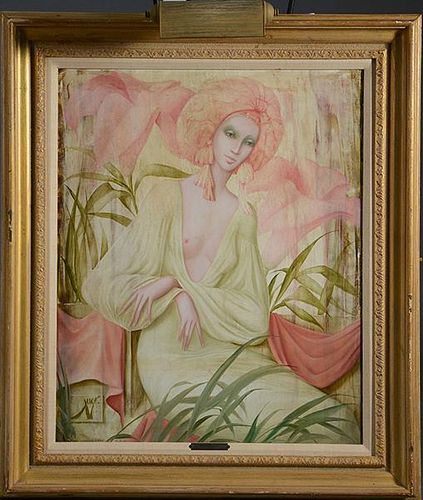 PAINTING ON CANVAS BEAR BREAST