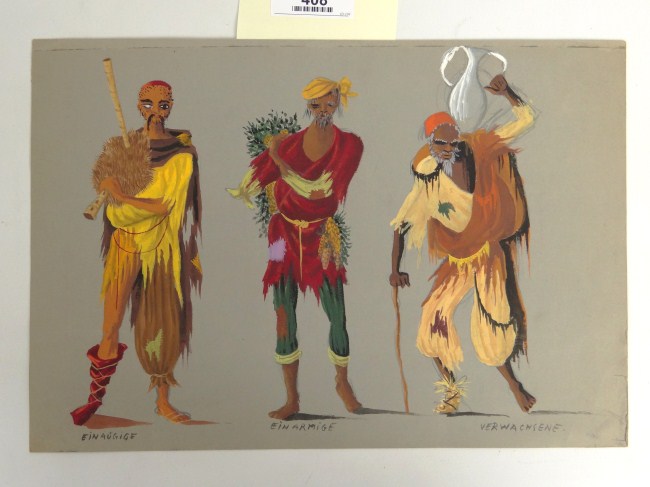 Painting on paper titled on back