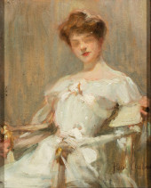 PAINTING, PAUL EMILE CHABAS<br