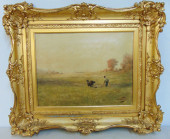 PAINTING, PLOWING THE FIELD, S