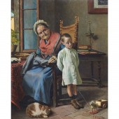 PAINTING, POMPEO MASSANI Pompe