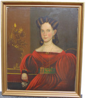 PAINTING, PORTRAIT LADY, ATTRI