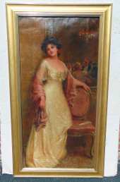 PAINTING, PORTRAIT LADY, SYDNE