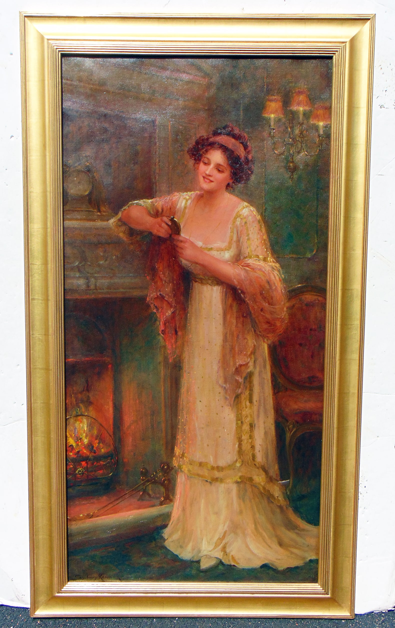 PAINTING, PORTRAIT LADY, SYDNEY