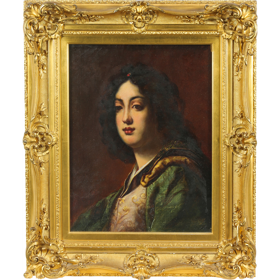 PAINTING, PORTRAIT OF A YOUNG WOMAN